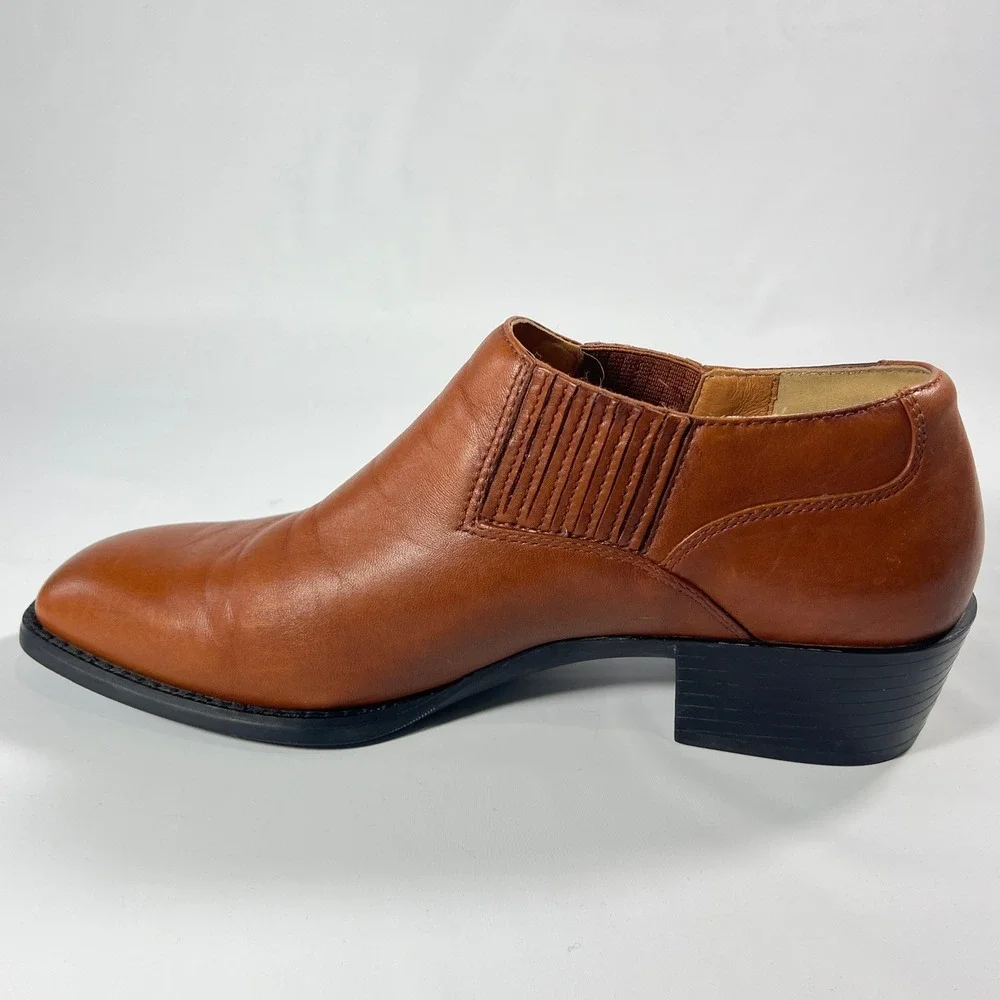 Ariat‎ Sonora 16528 Women's 9.5B Cognac Leather Western Ankle Booties Chelsea